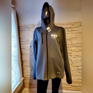Endurance Men's Heather Gray Stealth Full-Zip Jacket Hoodie